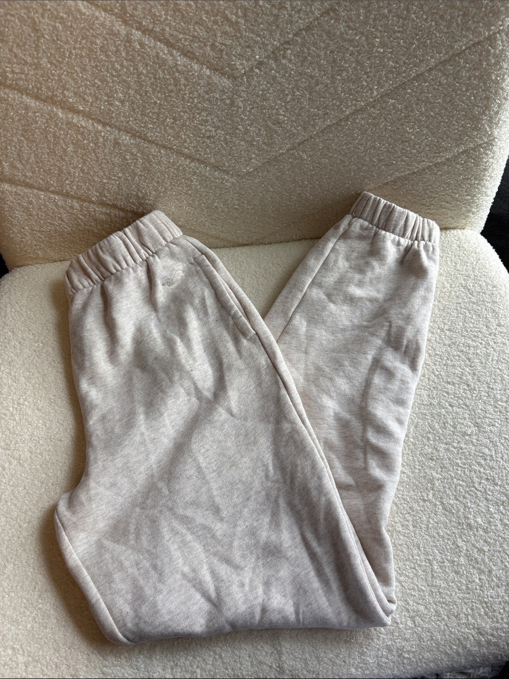 Hollister Neutral Jogger Sweatpants - Light Beige